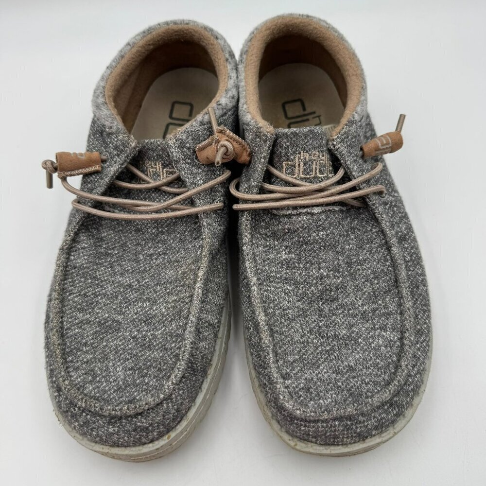 Hey Dude Womens Cindy Shoes Dark Grey Size 7 Casual Comfort